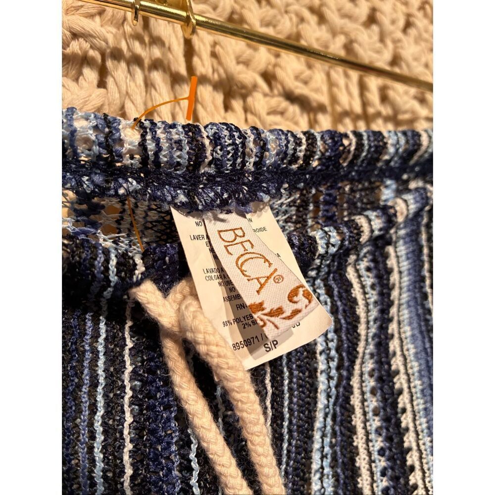 Seaside Striped Knit Cover-Up Pants by BECCA by Rebecca Virtue - Picture 4 of 5
